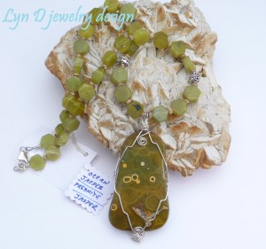 sterling wrapped ocean jasper with prehnite and jasper 4